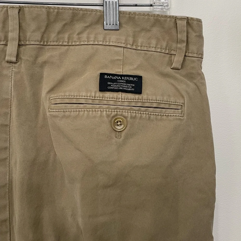Banana Republic Pants Beige Fulton Chino Khakis Workwear Slim Men’s 32x32